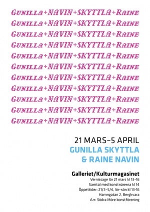 Kulturmagasinet - Raine Navin & Gunilla Skyttla, Galleriet 2009